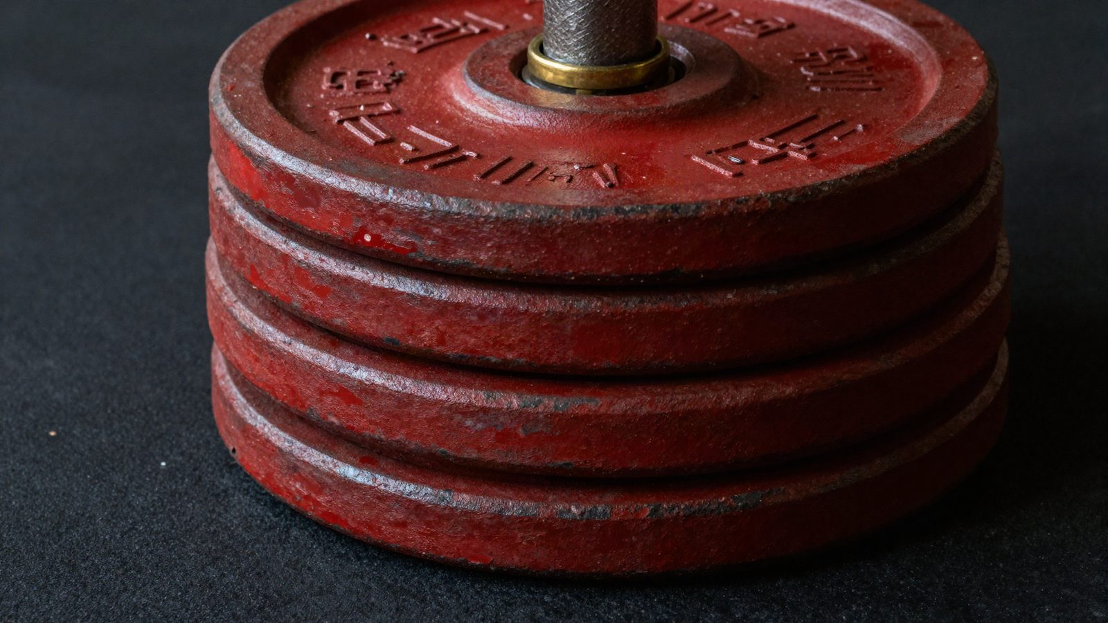 Stacked weight plates